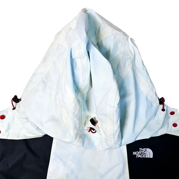 The North Face Mens XL White Black Hooded HyVent‎ Jacket (F11 AUET)